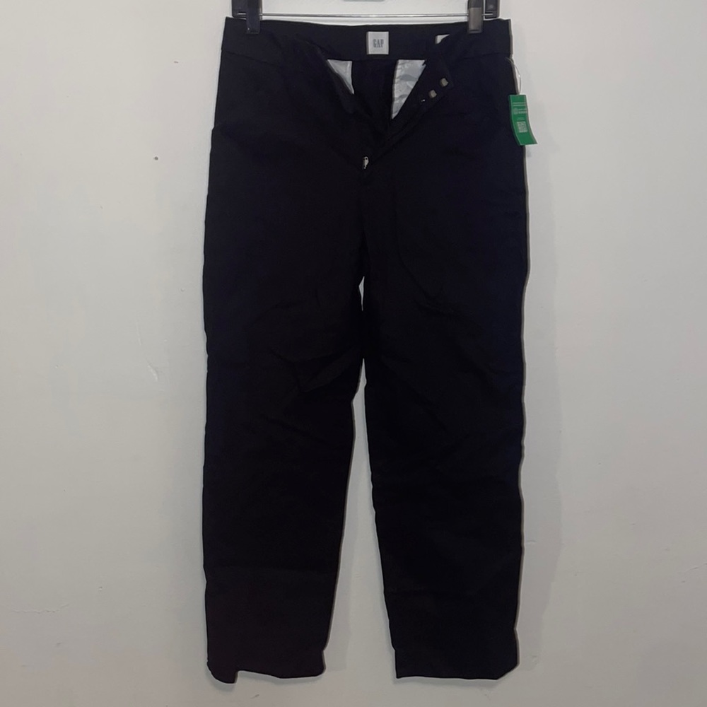 Womens Gap pants New Slim ankle khaki Black